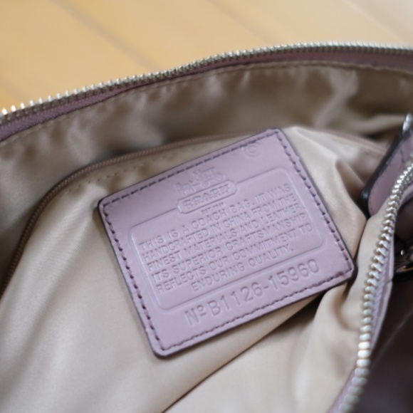 Y2K Coach Madison Pale Purple Leather Handbag Medium - Picture 11 of 11